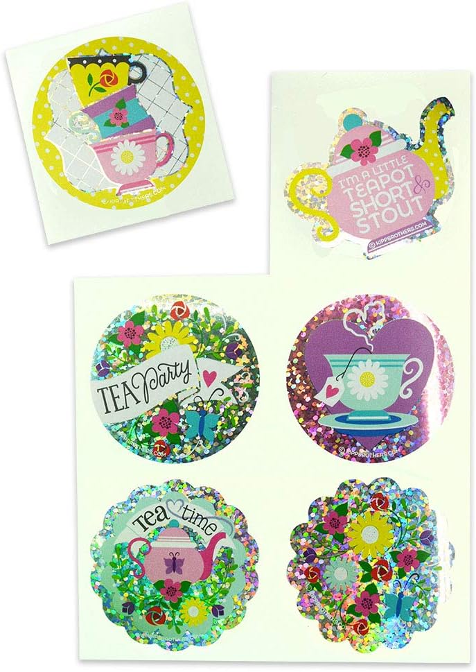 Autism Awareness Ribbon Sparkle Sticker Sheet Pack - 102 Stickers: Arts, Crafts & Sewing