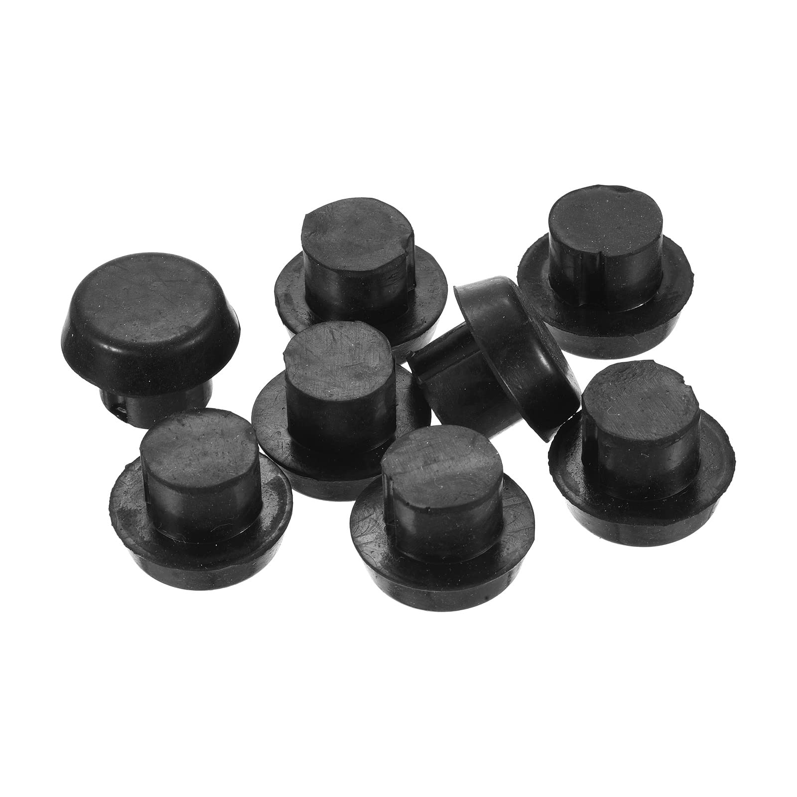 PATIKIL Billiard Cue Bottom Cover, 8 Pack Billiard Cue Rubber Plug Billiard Cue Bottom Protection Pad for Billiard Cue Stick