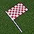 LUOEM Racing Stick Flags Mini Racing Flags Red White Checkered Flag On Stick for Nascar Tiny Car Sport Events Decoration Supplies,Pack of 10