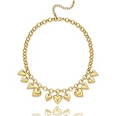 CLASSYZINT Bohemian Charms Necklace Adjustable Multi-Charm Jewelry for Women Beach Vacation & Party Accessories