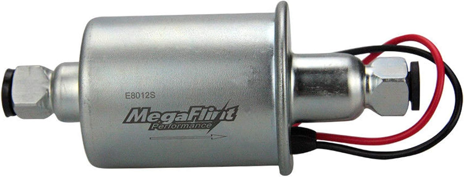 Megaflint+ E8012S 12V Universal Electric Fuel Pump Low Pressure 5-9 PSI For Gas Diesel Inline HEP-02A: Automotive