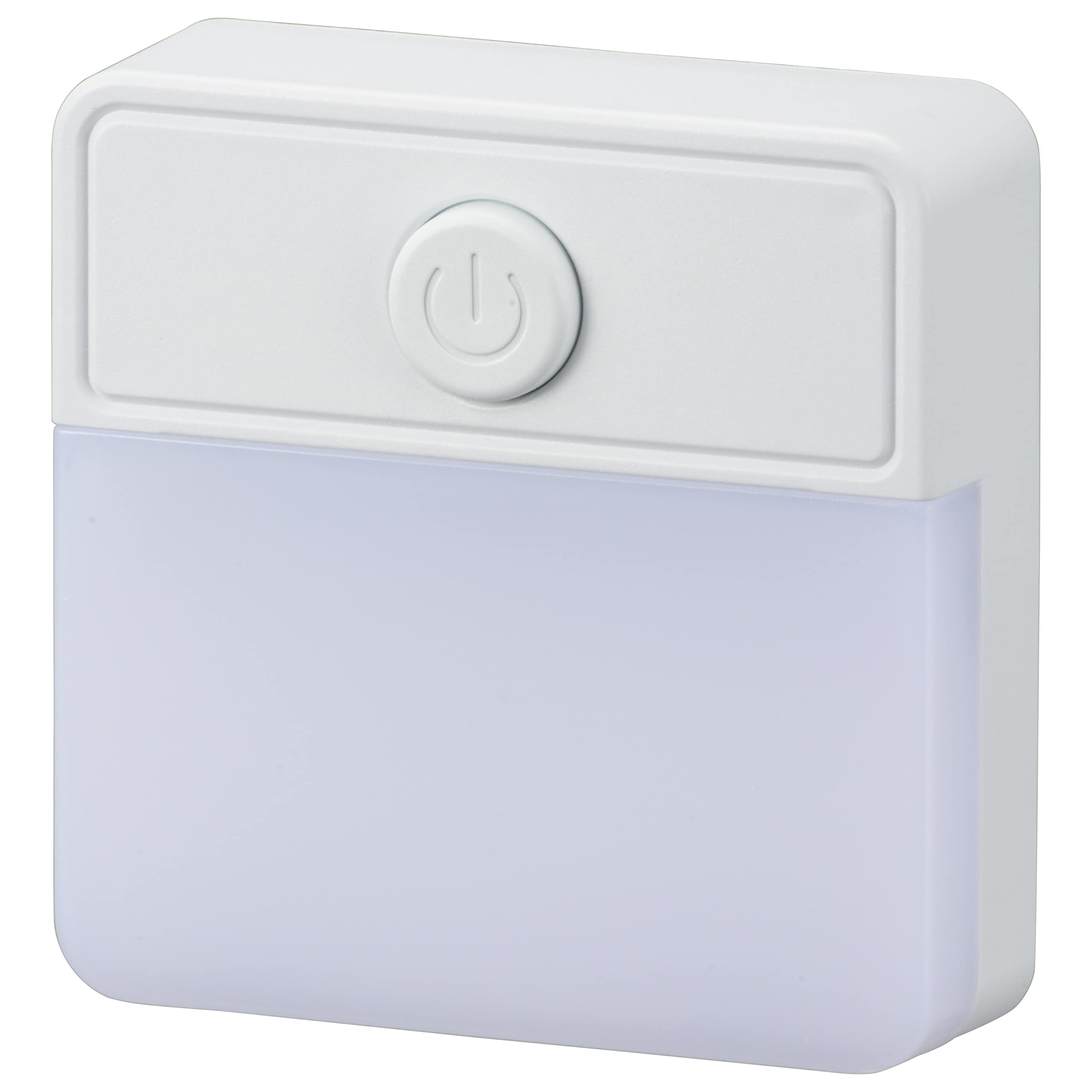 オーム電機 薄型LEDナイトライト スイッチ式 電球色 NIT-ALA6PSQ-WL 06-1723 OHM フットライト 足元灯 壁コンセント商品画像