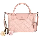 GLITZALL Small Cute Crossbody Purse with Top-Handle Plaid Shoulder Bag and Pocketbooks for Women Girl Vegan Leather Handbag | Soft Vegan Leather, Fit Standard Wallet, Detachable Strap