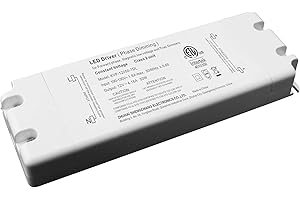 LED Driver, 100V-130V AC Input CV Series, TRIAC Full-Range dimmable LED Power Supply, Transformer Compatible with TRIAC dimme