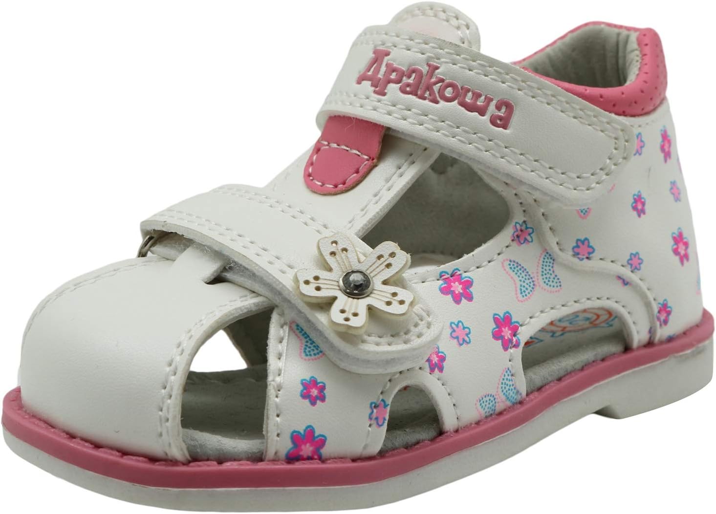 Baby Girls Summer Cloesed Toe Sandals with Arch Support (Toddler/Little Kid)