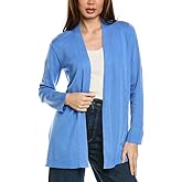 Jones New York Womens Open Front Cardi W/Novelty Placket
