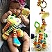BeeSpring Infant Baby Development Soft Giraffe Animal Handbells Rattles Handle Toys