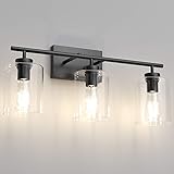 Aipsun 3 Lights Black Vanity Light Fixtures Over