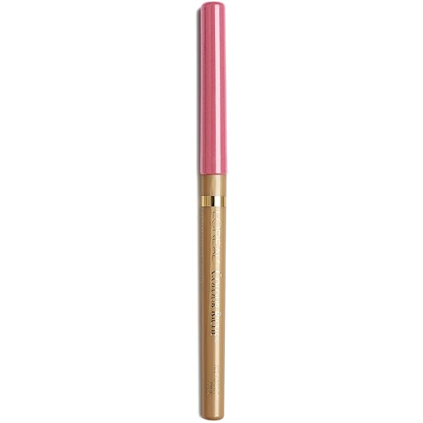 L’OREAL PARIS COLOUR RICHE LIP LINER PENCIL, CREAMY LIP LINER WITH OMEGA 3 AND VITAMIN E, 708 ALL ABOUT PINK (NEUTRAL ROSE PINK)