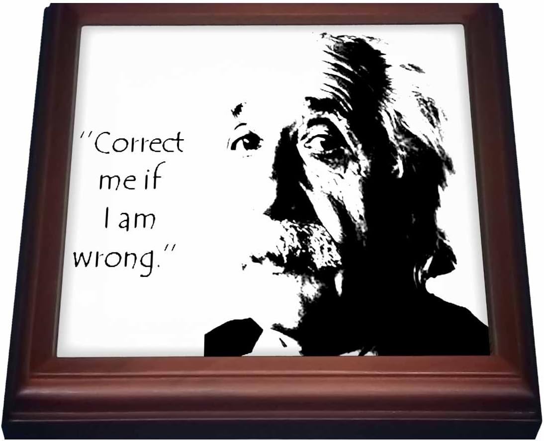 Amazon Com 3drose Einstein Humor Humour Mathematics Fun Funny Man Men Trivet With Ceramic Tile 8 By 8 Brown Decorative Tiles Kitchen Dining