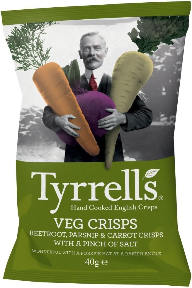 (2 Pack) - Tyrrells - Mixed Root Crisps | 40g | 2 Pack Bundle