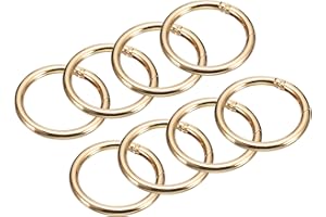 uxcell Round Spring O Rings, Trigger Buckle Snap Clips for Bags, Purses, Keyrings, DIY