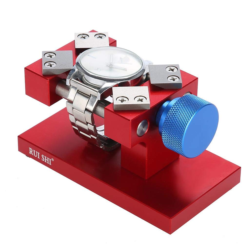 Red Watch Bezel Removal Tool, Professional Back Case Opener Workbench Watch Bezel Ring Remover Watchmaker Tool(Red): Beauty