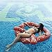 Sunfei Swimming Pool Giant Inflatable Pretzel Float Toy Summer Swim Ring Water Raft
