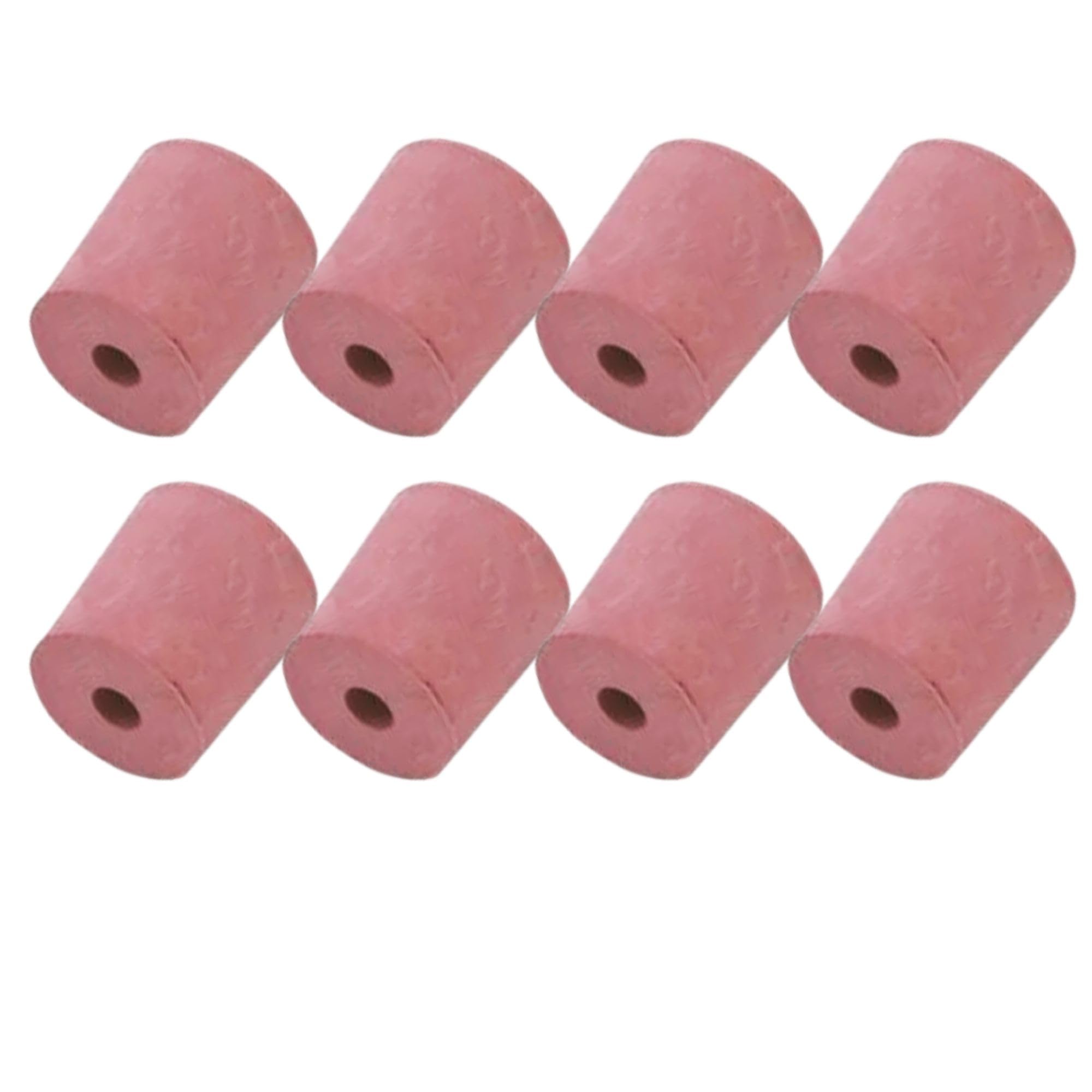 Rubber Bungs with Bored Hole for Homebrewing Fermentation Making Cider, Beer, Mead and Wine, Set of 8 Stoppers