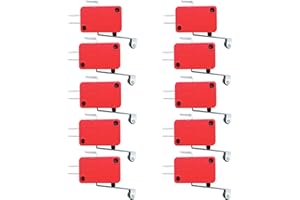 lacitycover 10PCS Roller Micro Switches for CNC Router Micro Limit Switch V-156-1C25