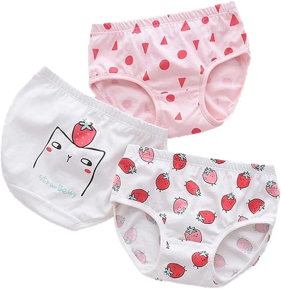 Amazon 女の子 パンツ 綿 女児 下着 ショーツ かわいい イチゴ柄 無地 純白 キッズ ブリーフ ボクサー パンツ 子供用下着 ガールズ ジュニア 幼児 小学生 イチゴstrawberry 130 ショーツ 通販