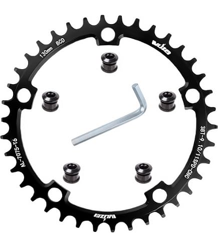 Amazon.com : DECKAS Round Chainring 110BCD 36T 38T 40T 42T 44T 46T