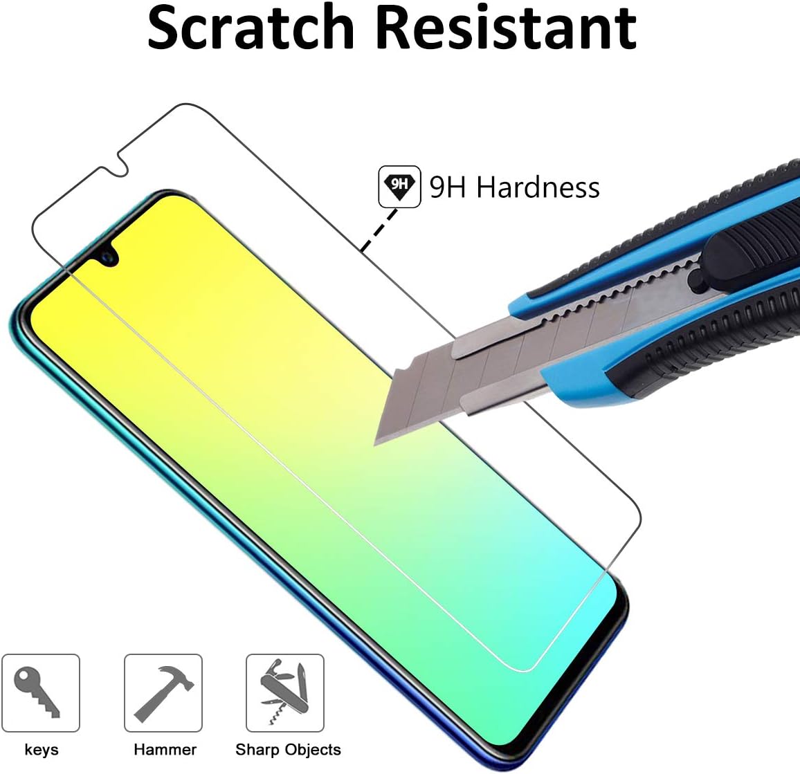 LXIAN P Smart 2019 /honor 10 lite Screen Protector (2 Pack) - Image 5
