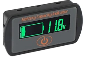 Aili Battery Monitor Capacity Indicator 2in1 Voltage Capacity SOC Combo Meter Lead Acid 12V 24V 36V 48V Lithium Li-ion 2S~15S