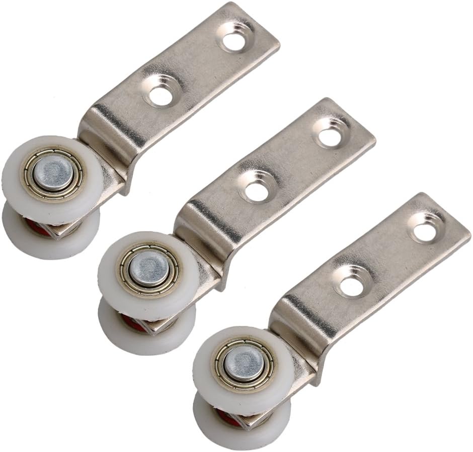 10x hanging wheels with bearings for furniture and office glass cabinets single load-bearing 132.28lb, smooth to move - Image 3