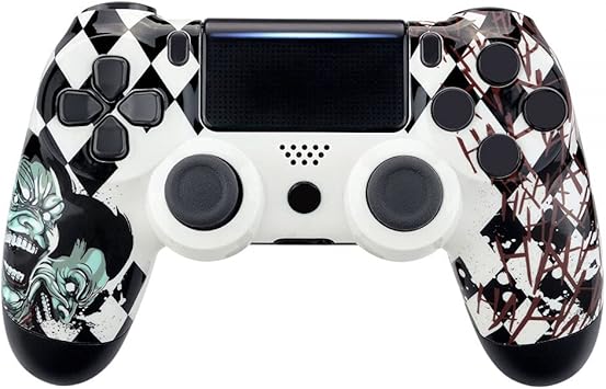 Extremerate Carcasa Mando Ps4 Funda Delantera Protectora De La Placa Frontal Cubierta Reemplazable Para Mando Del Playstation 4 Ps4 Slim Pro Con Jdm 040 Jdm 050 Jdm 055 Patron De Payaso Amazon Es Videojuegos