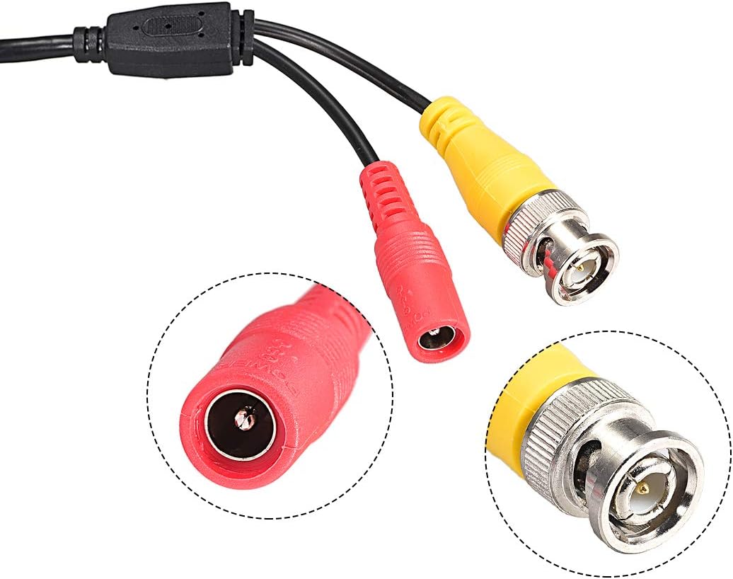 sourcing map Video Power Cables, 5M 16ft BNC Extension Security Camera Wire Cord for CCTV Surveillance DVR System - Image 3