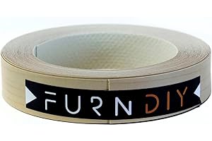 Furndiy 7/8" x 25' Roll Maple Pregreed Melamine Edgebanding Tape - Melamine Edge Banding Tape - Iron on Edge Banding - Furnit