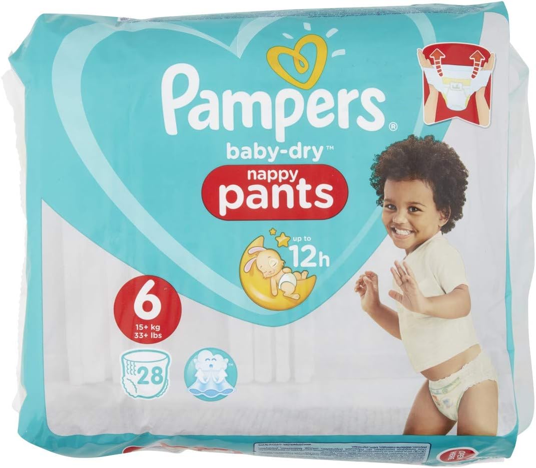 pampers baby dry pants size 6
