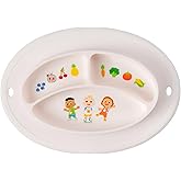 CoComelon Silicone Divider Plate - Suction Plates for Toddlers, Babies - BPA-Free- Non Slip Reusable Portable Toddler Plates with Suction, Less Mess - Portion Meal Time - Non Toxic, Dishwasher Safe
