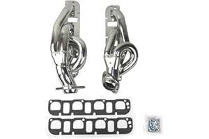 JBA 1961S-1JS 1-5/8" Shorty Stainless Steel Silver Ceramic Exhaust Header for Ram 5.7L Hemi 2500 4WD 1500
