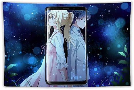 Amazon Co Jp 四月は君の嘘 タペストリーアニメ インテリア おしゃれ壁掛け 部屋 ファブリック装飾品 個性ギフト 部屋 壁アート 誕生日プレゼント おしゃれ アニメ 萌え かわいい多機能 グッズ ホーム キッチン