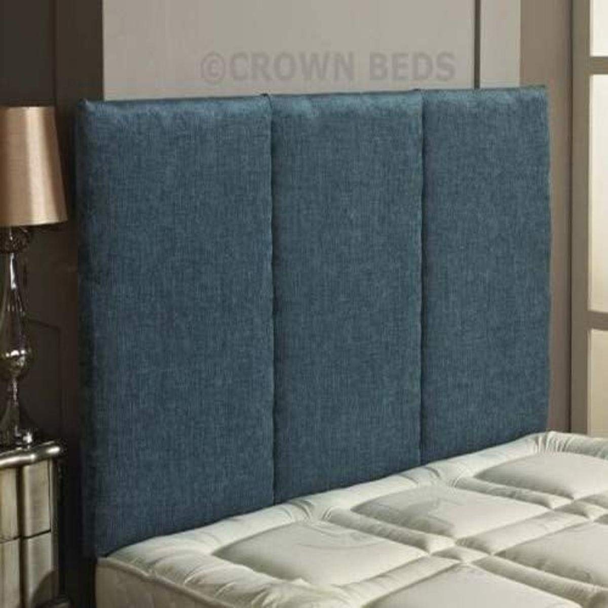CROWNBEDSUK quality alton chenille headboard in 2ft6,3ft,4ft,4ft6,5ft,6ft Aqua, 2ft6 (small single) 20