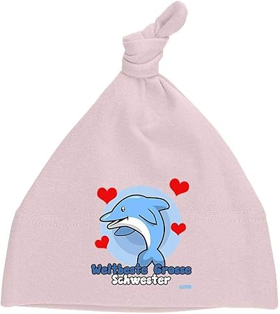 Hariz Bonnet Pour Bebe Avec Nœuds Motif Dauphin Rose Amazon Fr Bebes Puericulture