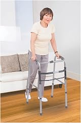 Aidapt Adjustable Folding Aluminium Walking Frame Lightweight Anti Slip Feet view 2