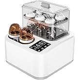 BRBLUERISE Smart 8in-1 Baby Bottle Warmer for Breastmilk Sanitizer&amp;Dryer | Multifunction Bottle Warmer Sanitizer and Dryer / Food-grade Polypropylene material/Space-Saving/Smart Bottle Warmer/