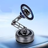 Rsycio 2026 Upgraded Magnetic Phone Mount for Car 360 Adjustable Vacuum Suction Magnetic Car Phone Holder for iPhone 17 Pro Max 16 15 14 13 12 Air Plus