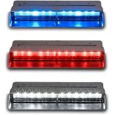 Federal SIgnal XStream Tri Color Dash Light, Blue, Red, White - XSM2-BRW