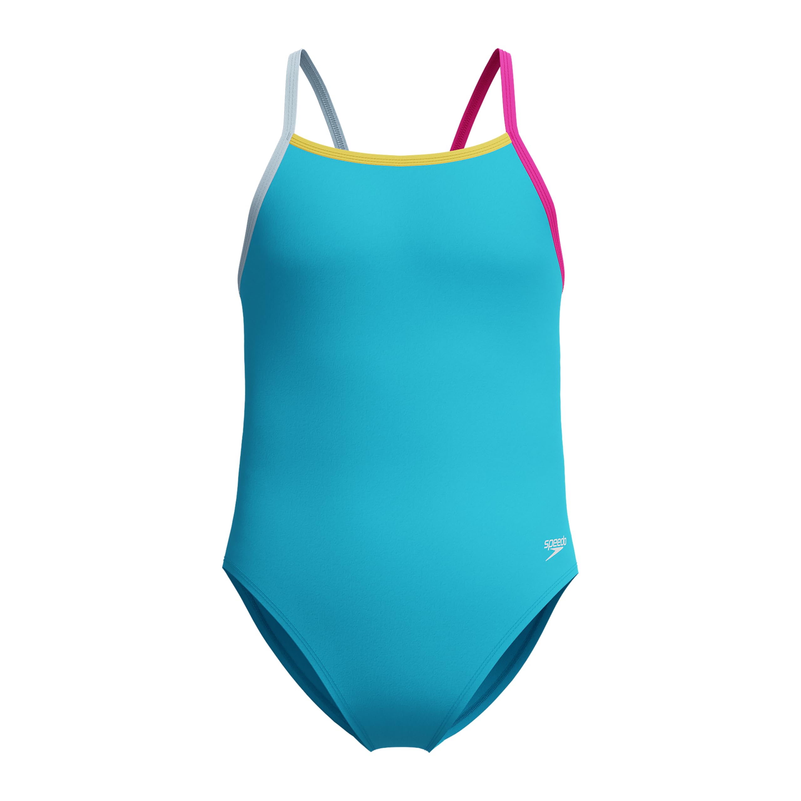 Speedo Girl's Swimsuit One Piece Thin Straps Image Speedo Girl's Swimsuit One Piece Thin Straps Image