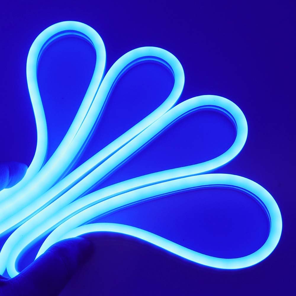 GQL Coloured 5m Packaged 12V Neon LED Strip Lights with Power Supply - Image 4