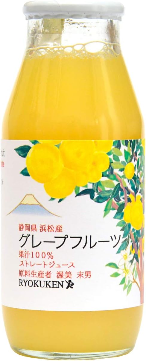 Amazon りょくけん 国産グレープフルーツジュース180ml 無添加 100 ストレート果汁 りょくけん 野菜ジュース フルーツジュース 通販