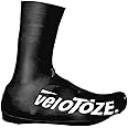 veloToze Tall Shoe Cover 2.0 - Covers Road Cycling Shoes - Water-Proof, Windproof Overshoes for Bike Rides in Spring, Fall, W