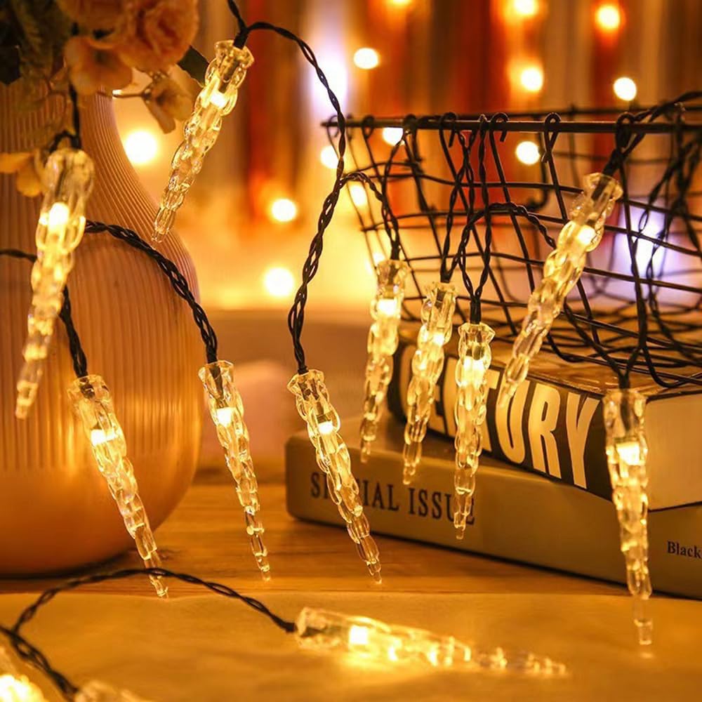 Photo 1 of 1pcs 1.5/3M Christmas LED Light String Outdoor Lamp Wedding Garden Fairy Lights Christmas Decoration (Warm White,10 Lights 1.5m)
