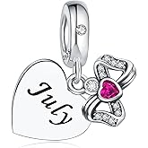 Birthstone Charms 925 Sterling Silver Charms Fit Pandora Charms Bracelet Fit Wife Mother's Day Christmas Birthday Gift
