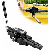 JAHEZYAN Hydraulic Log Splitter Directional Control Valve, 25GPM, Easy Use | 3626PSI Hydraulic Control Valve 1 Spool Joystick, Suitable for Log Splitter, Tractors &amp; Loaders, High Rated Flow, Auto Return