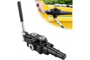 JAHEZYAN Hydraulic Log Splitter Directional Control Valve, 25GPM 3626PSI Hydraulic Loader Valve w/Joystick for Log Splitter, 