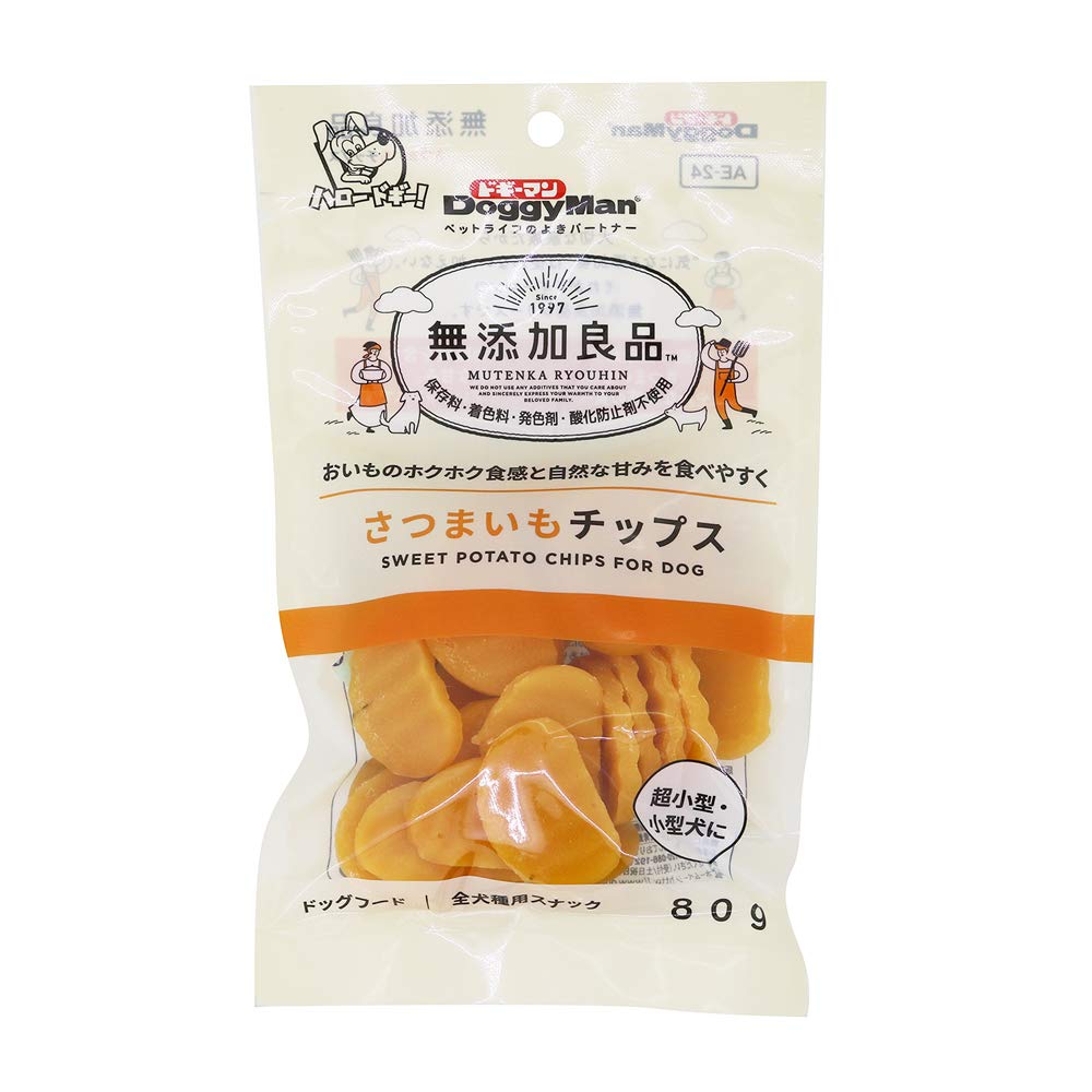 ドギーマン 犬用おやつ 無添加良品 さつまいもチップス 野菜 80グラム (x 1)商品画像
