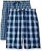Hanes Men's 2-Pack Woven Pajama Short, Dark Blue, Large