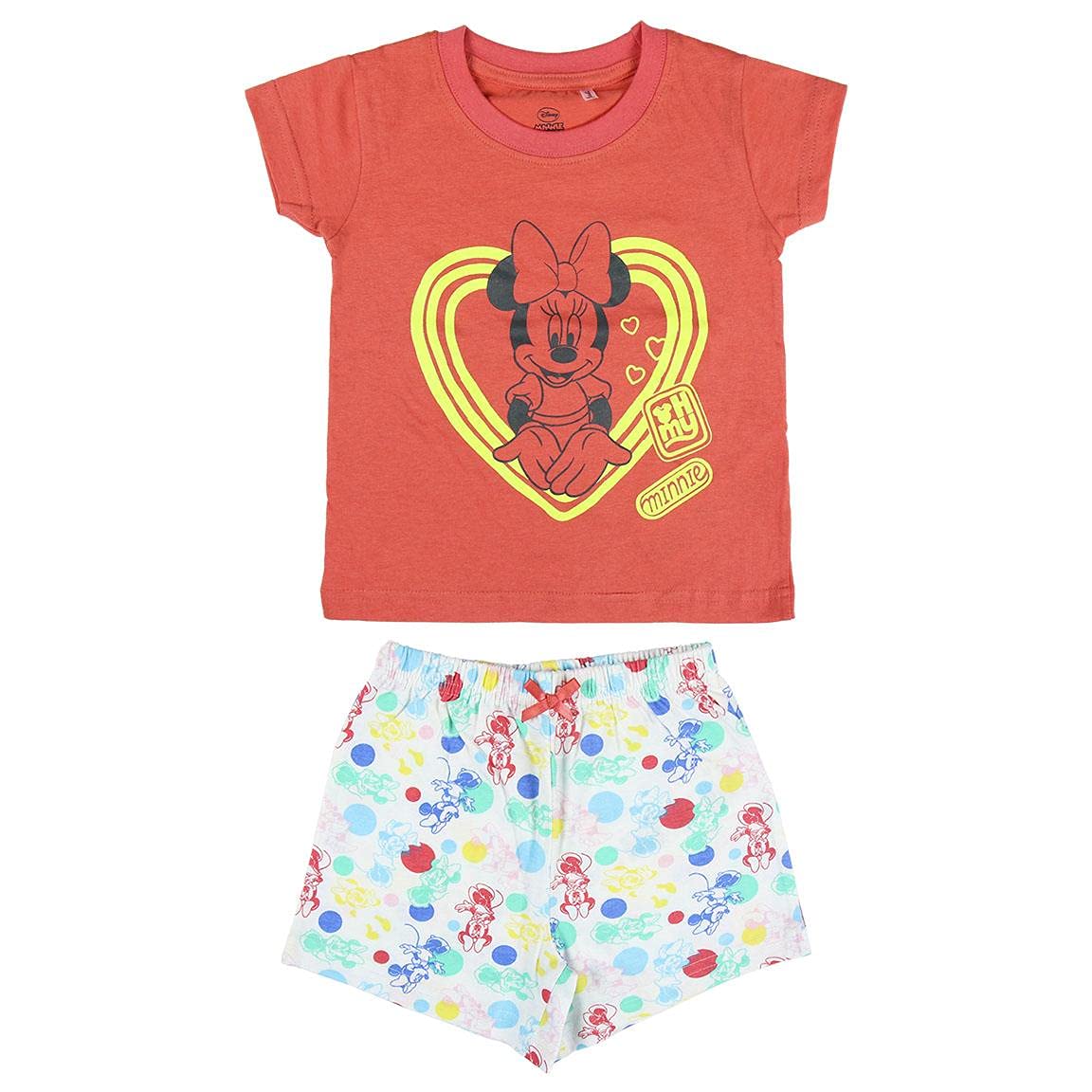 Cerdá Girl's 2200005294_t05a-c06 Pajama Set Not Applicable, Rojo, 5 Years