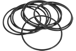 PATIKIL Silicone Sealing Rings, 10 Pcs 3.1" OD 3" ID O Ring Gasket, Black
